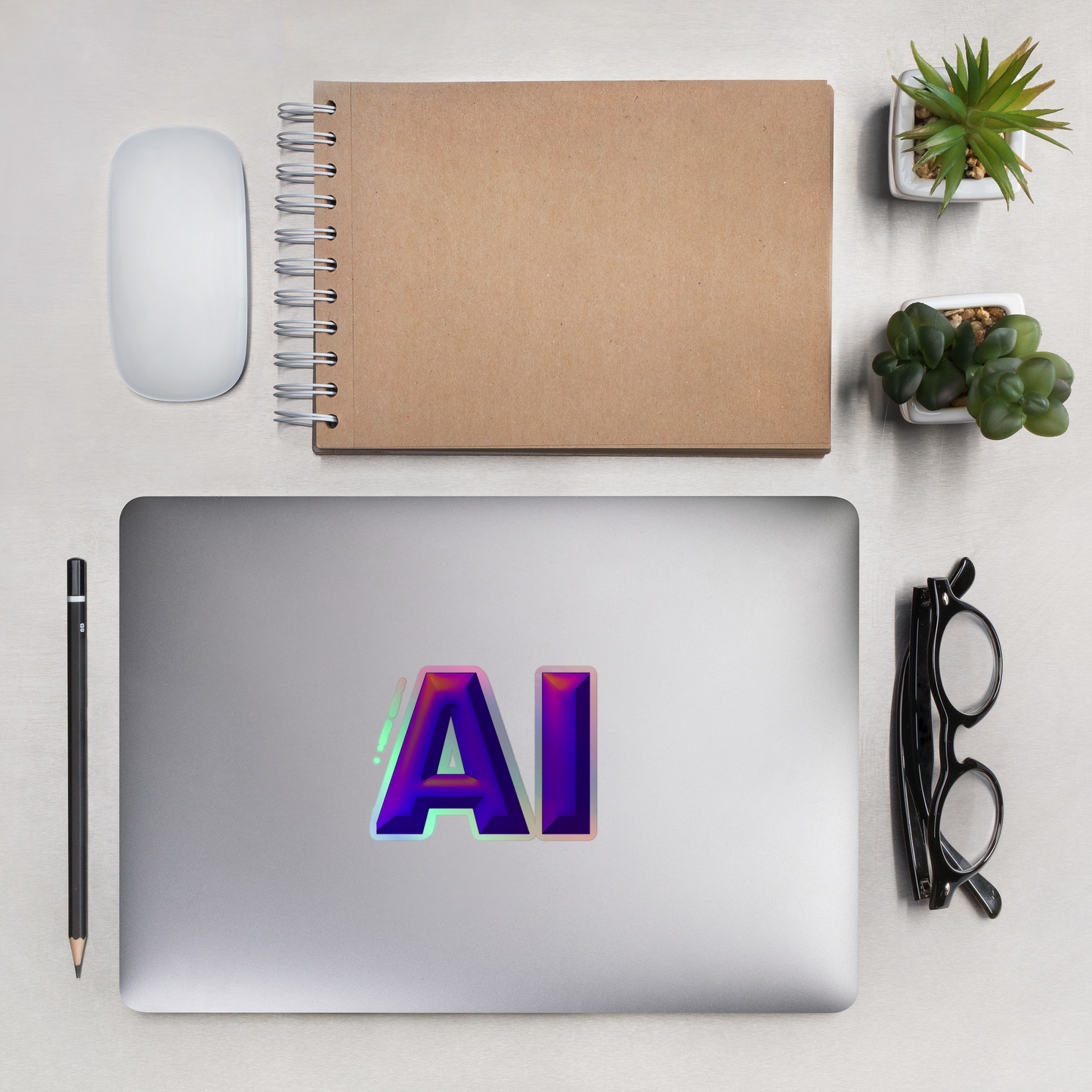 AI Holographic stickers