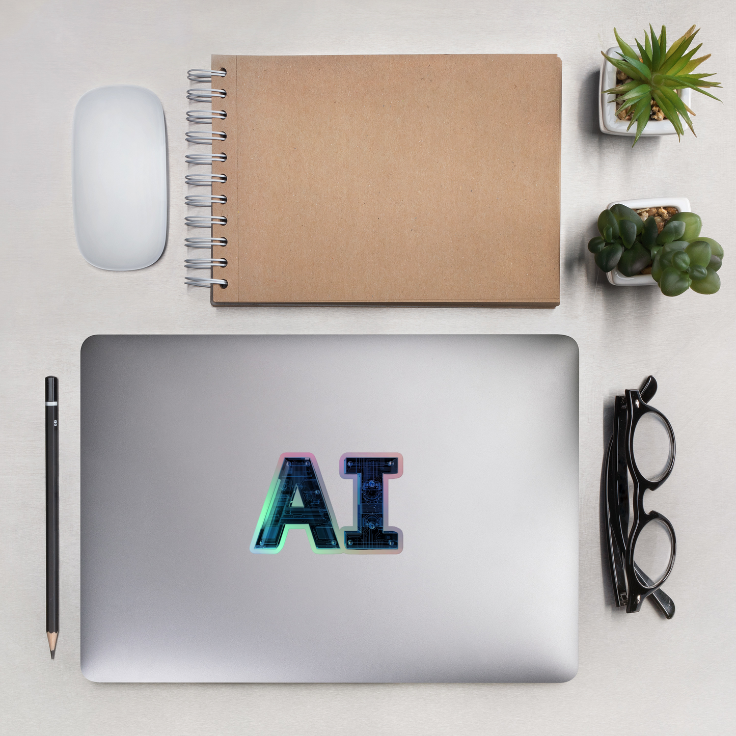 Future AI Holographic stickers