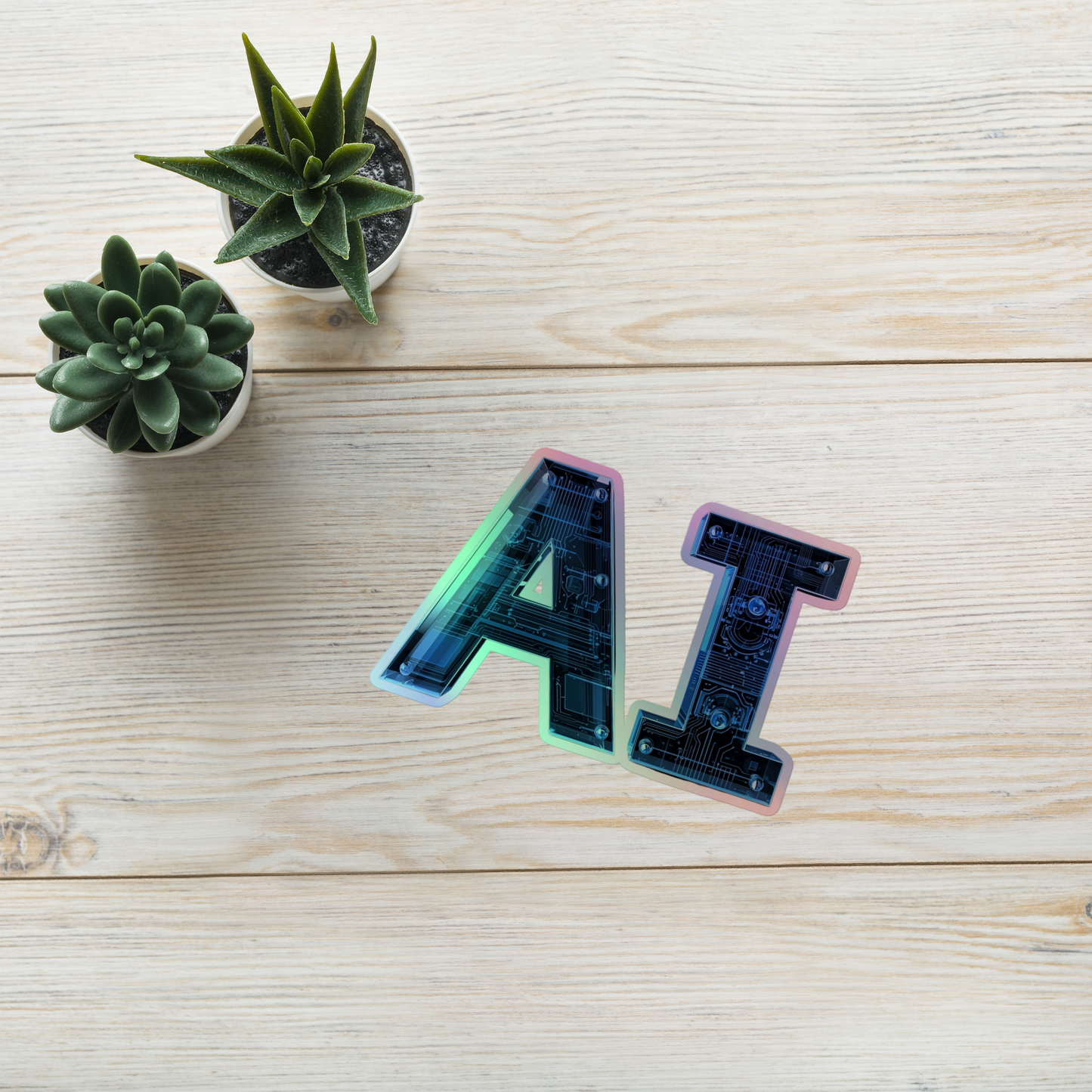 Future AI Holographic stickers
