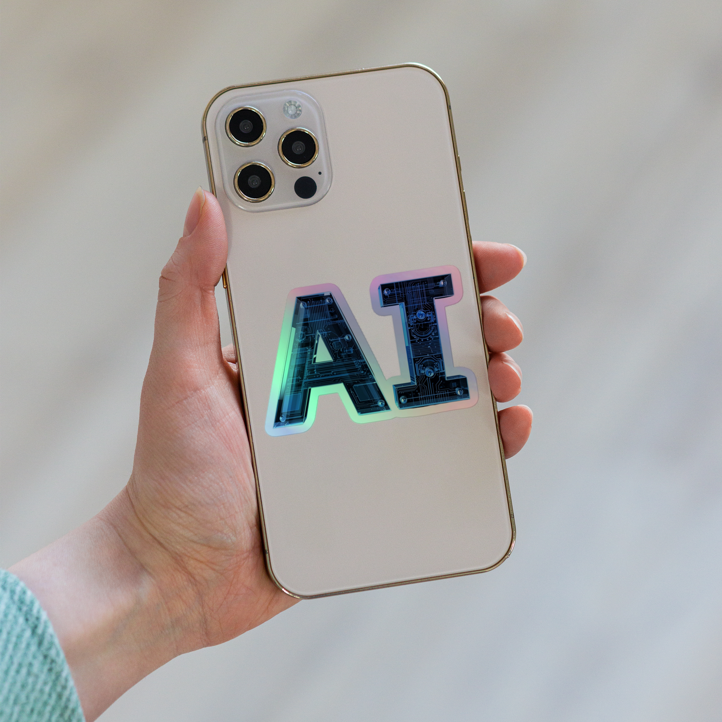 Future AI Holographic stickers